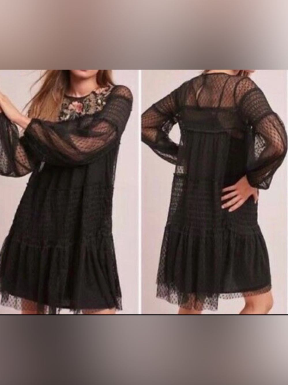Anthropologie Maeve Samara Mini Dress Size Large